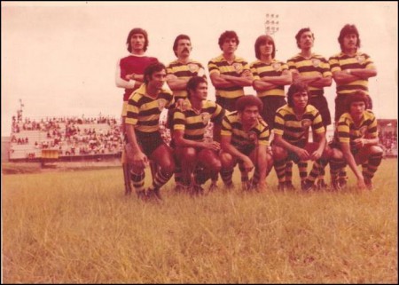 Deportivo Táchira a mediados de los años 70's, cuando jugaba en el estadio Táchira de Béisbol